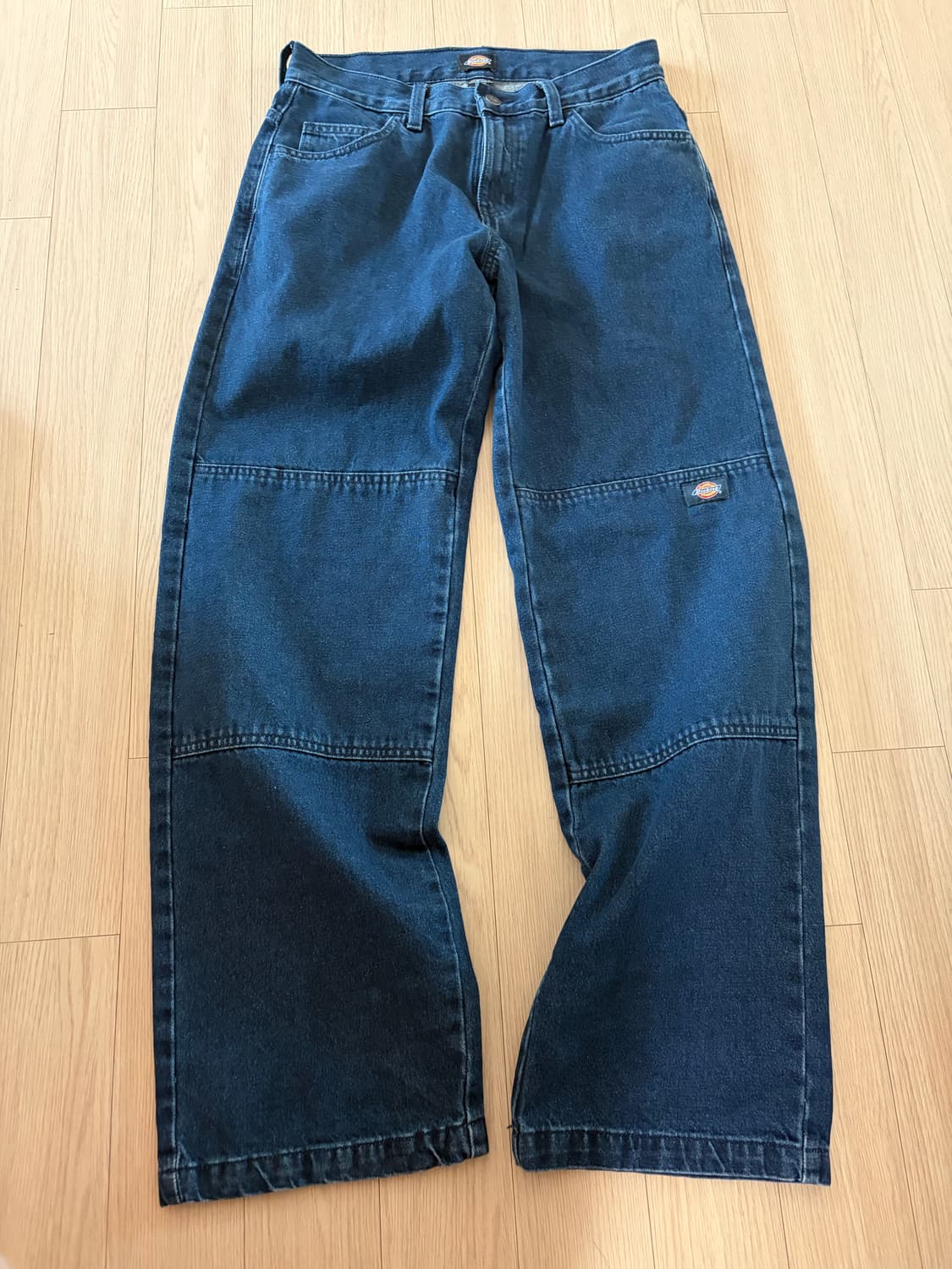 더블 85283 루즈핏 데님팬츠 인디고 블루 상품이미지2