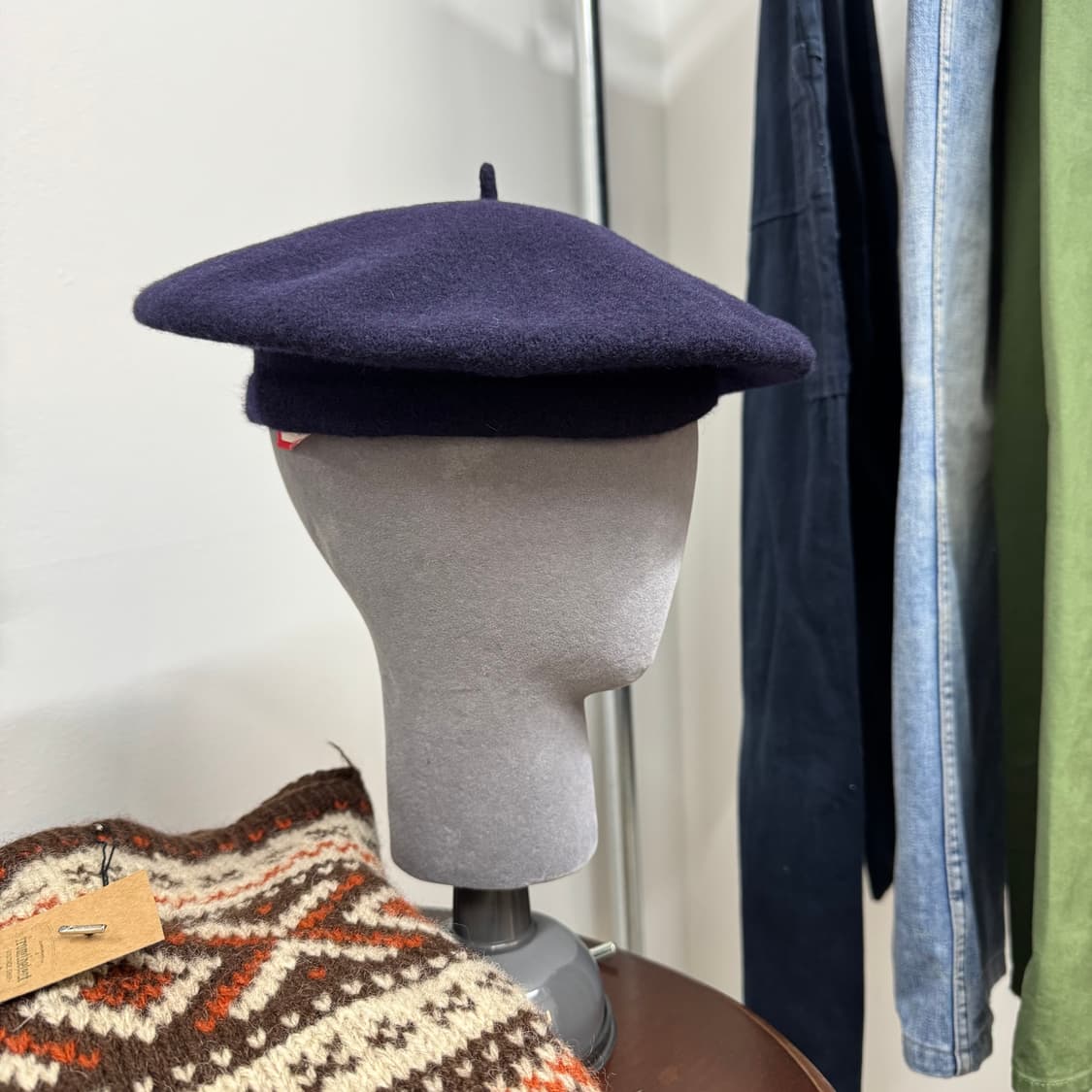 80s 체코 메이드 울 베레모   상품이미지3