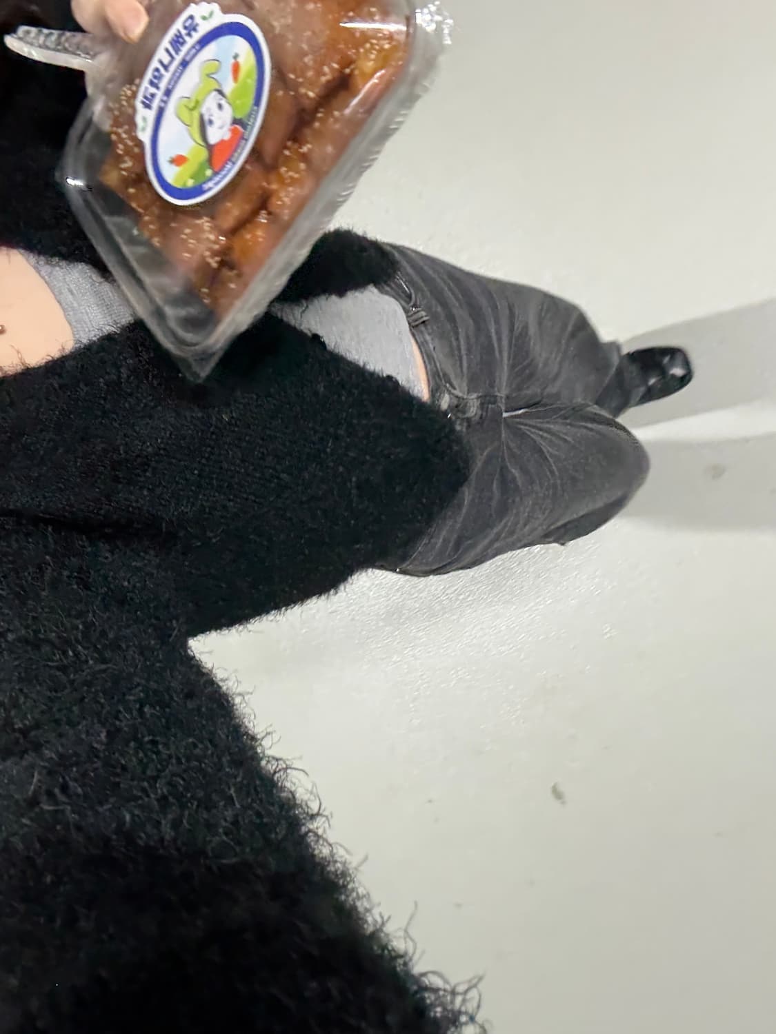 블랙가디건 앙고라느낌 (새제품) 상품이미지6