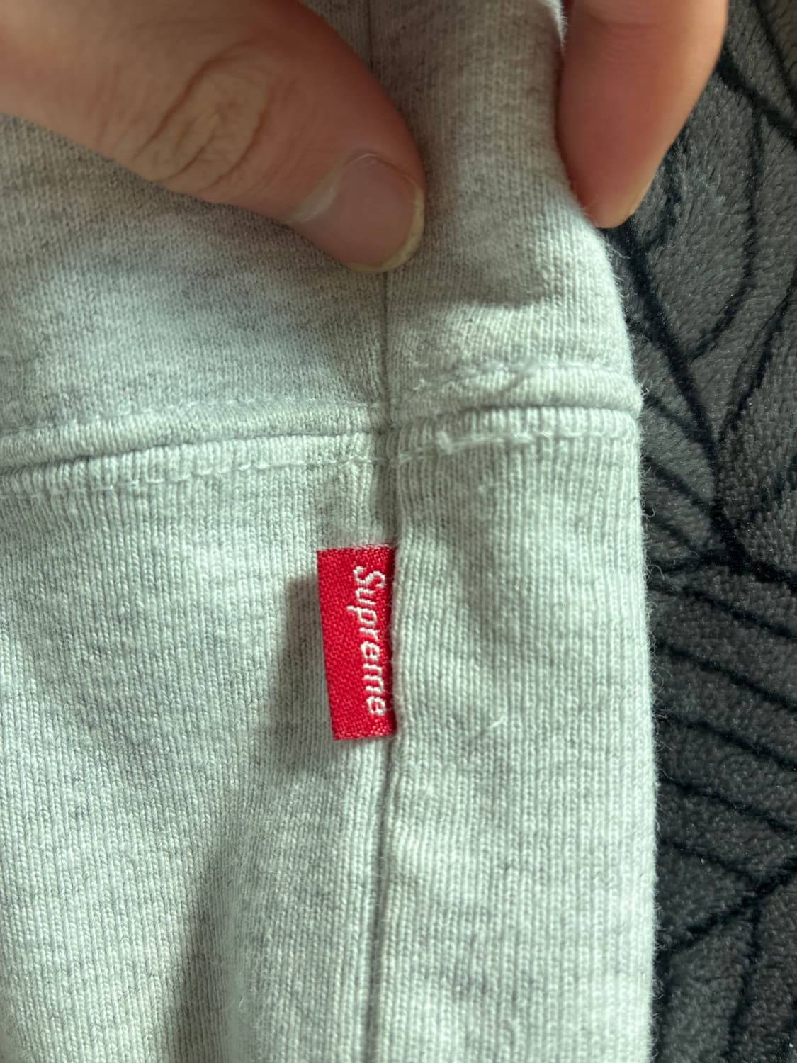 슈프림 스몰 박스 래글런 크루넥 헤더 그레이 - 24SS 입니다 상품이미지2