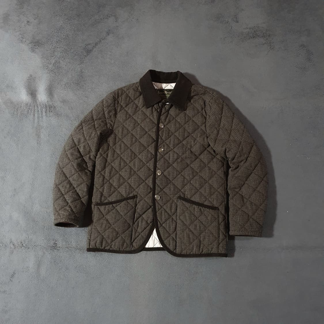 부기홀리데이 울 퀼티드 퀼팅 자켓 XL 브라운 상품이미지1