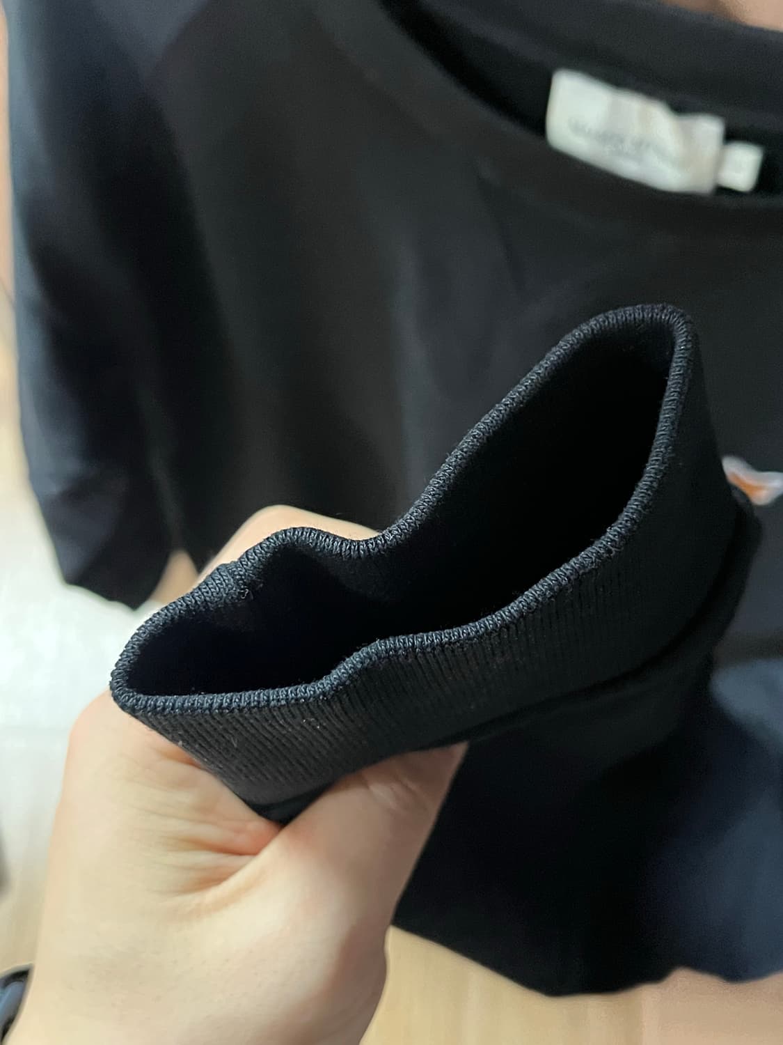 메종키츠네 블랙 맨투맨 L 상품이미지4