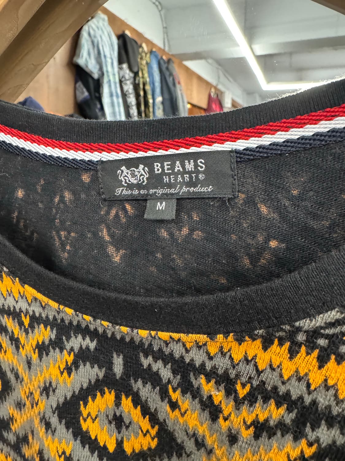 BEAMS heart 빈티지 칠부티셔츠 상품이미지3