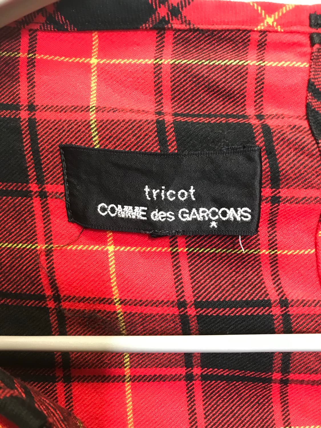 꼼데가르송 체크 리본 탑 상품이미지5