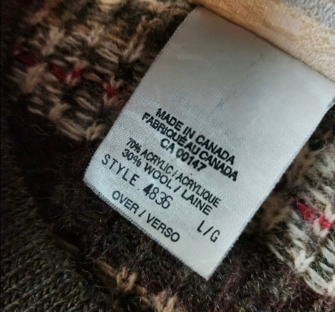 캐나다 노르딕 라운드넥 울 가디건 nordic wool cardigan 상품이미지5