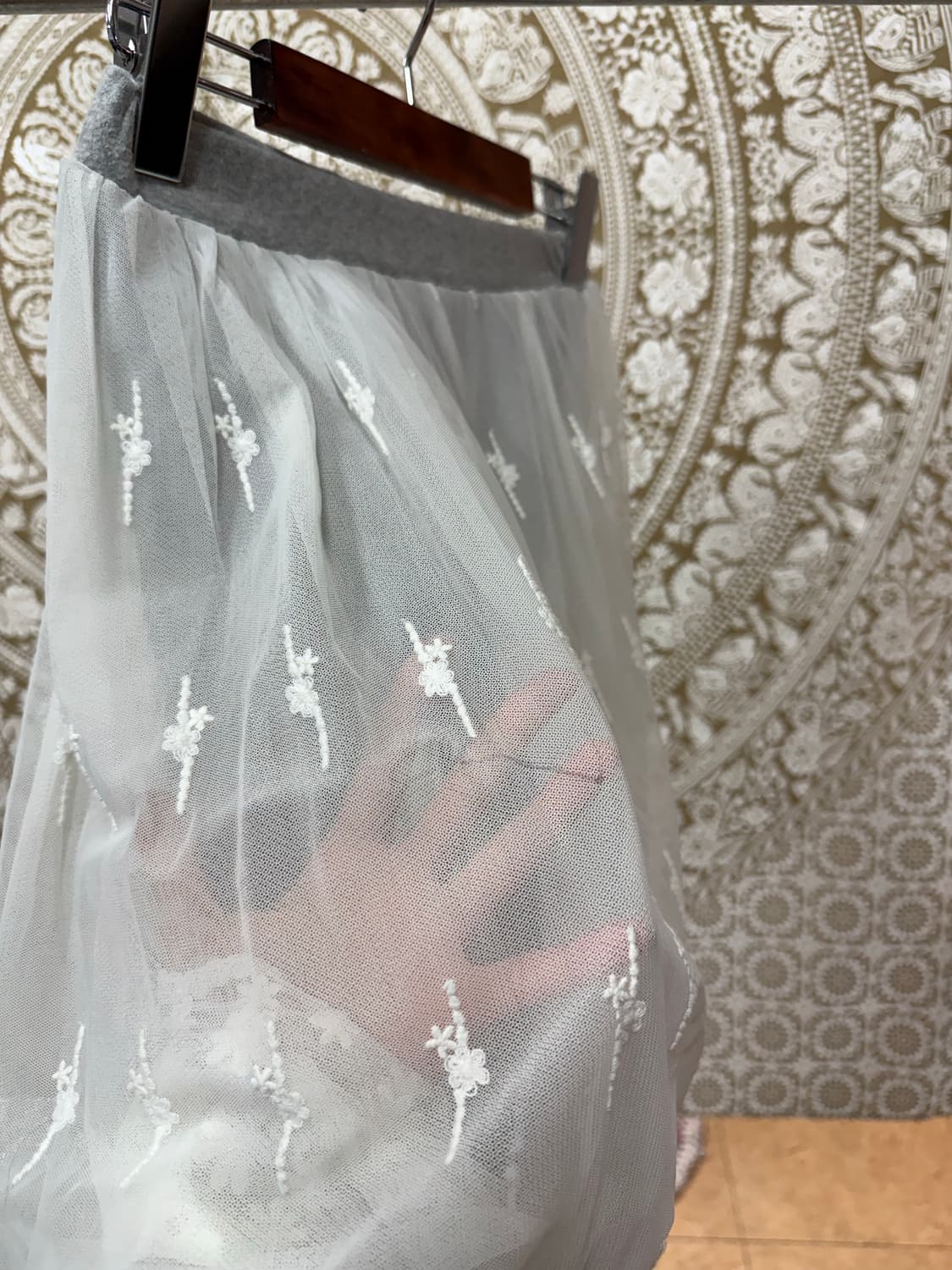 빈티지 여성 7부 레깅스 미디스커트 (Z994) 상품이미지4