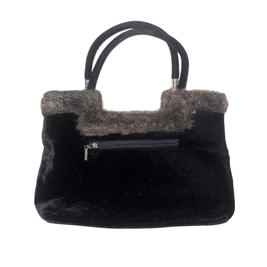 Black/brown fur handbag 상품이미지2