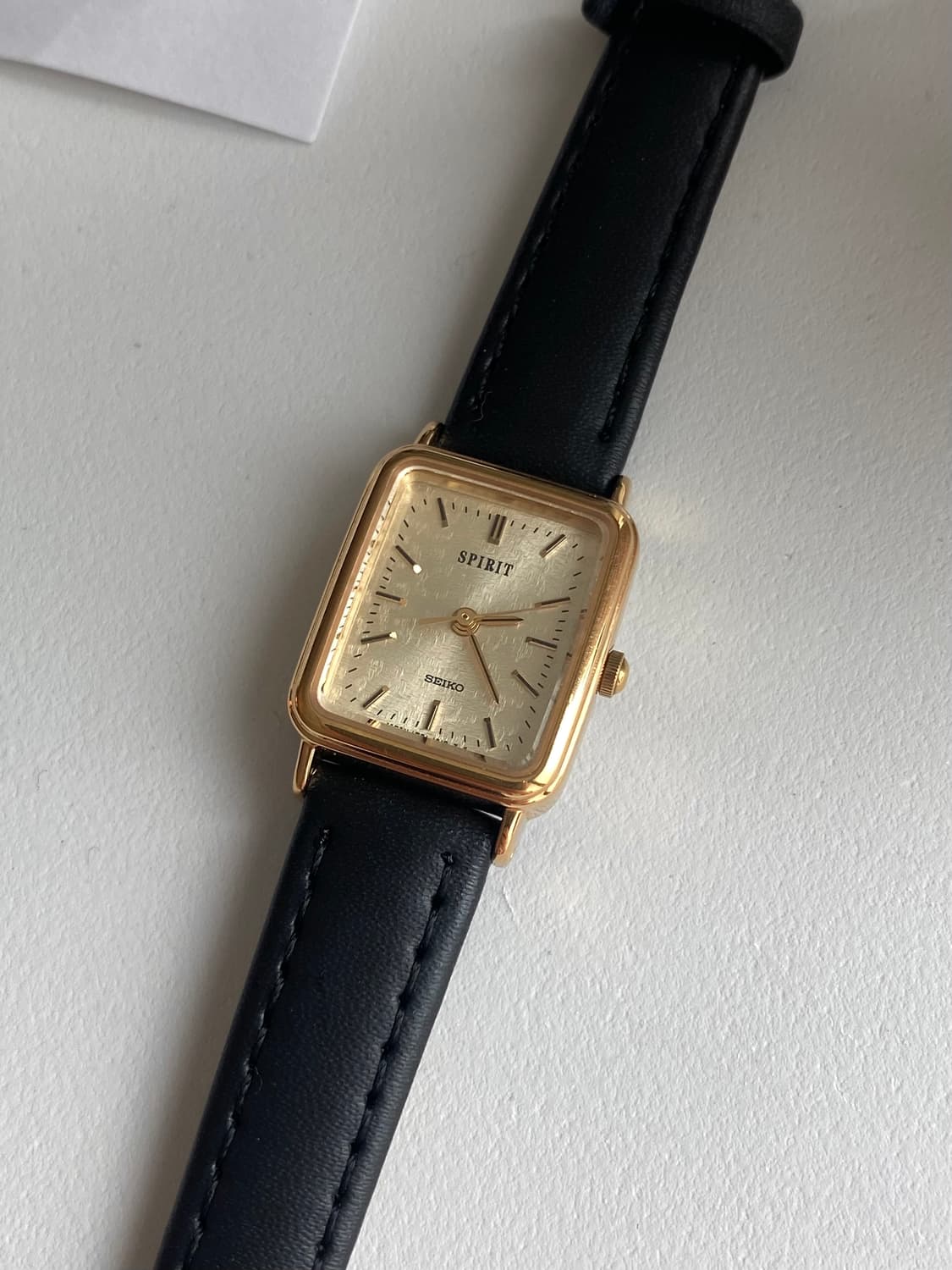 Seiko 세이코 스피릿 스퀘어 쿼츠 골드 레이디스 상품이미지1