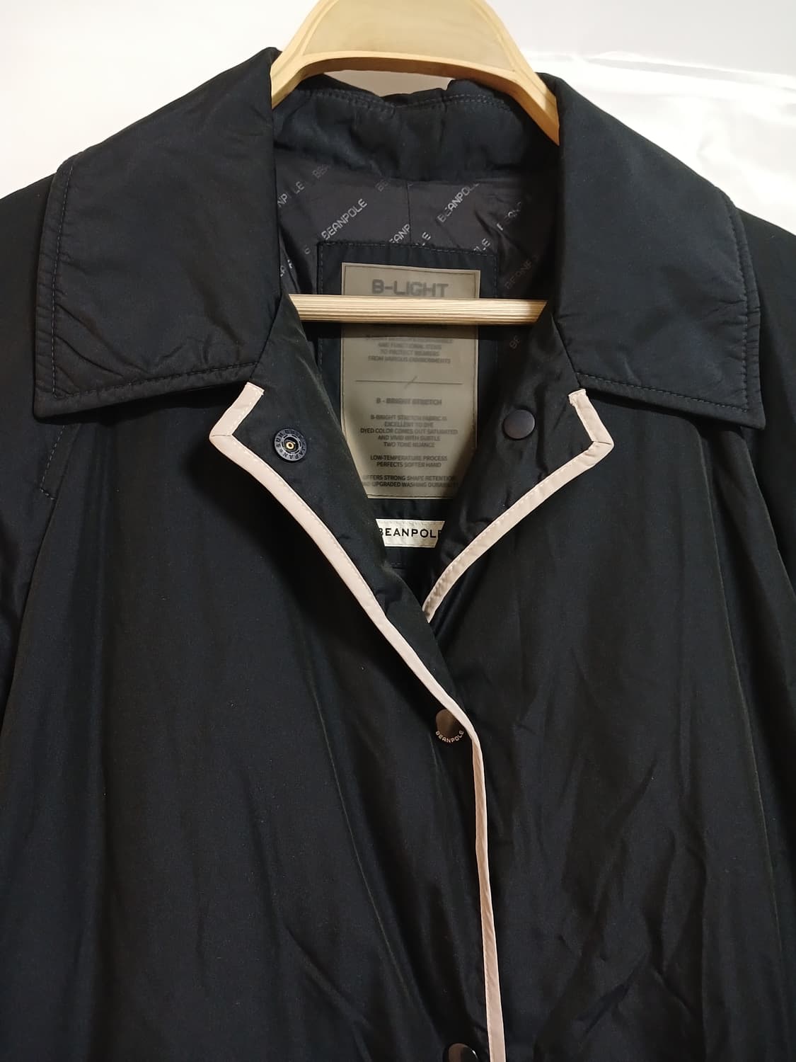 (상태굿,95)빈폴레이디스 (B-Light다운) 롱 다운 코트 네이비 상품이미지4