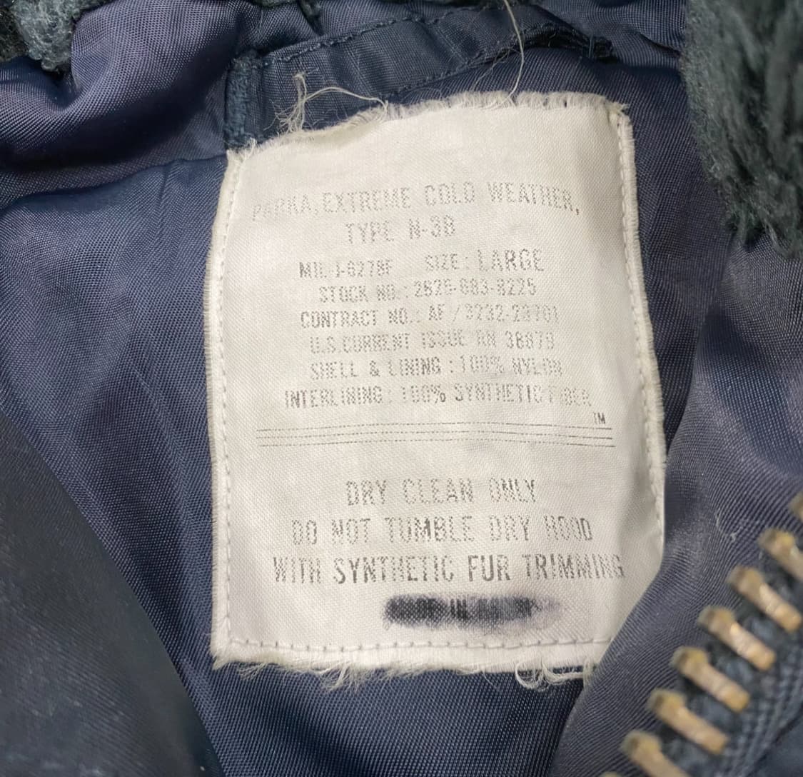 밀리터리 미군 N-3B 자켓 L V27 상품이미지7