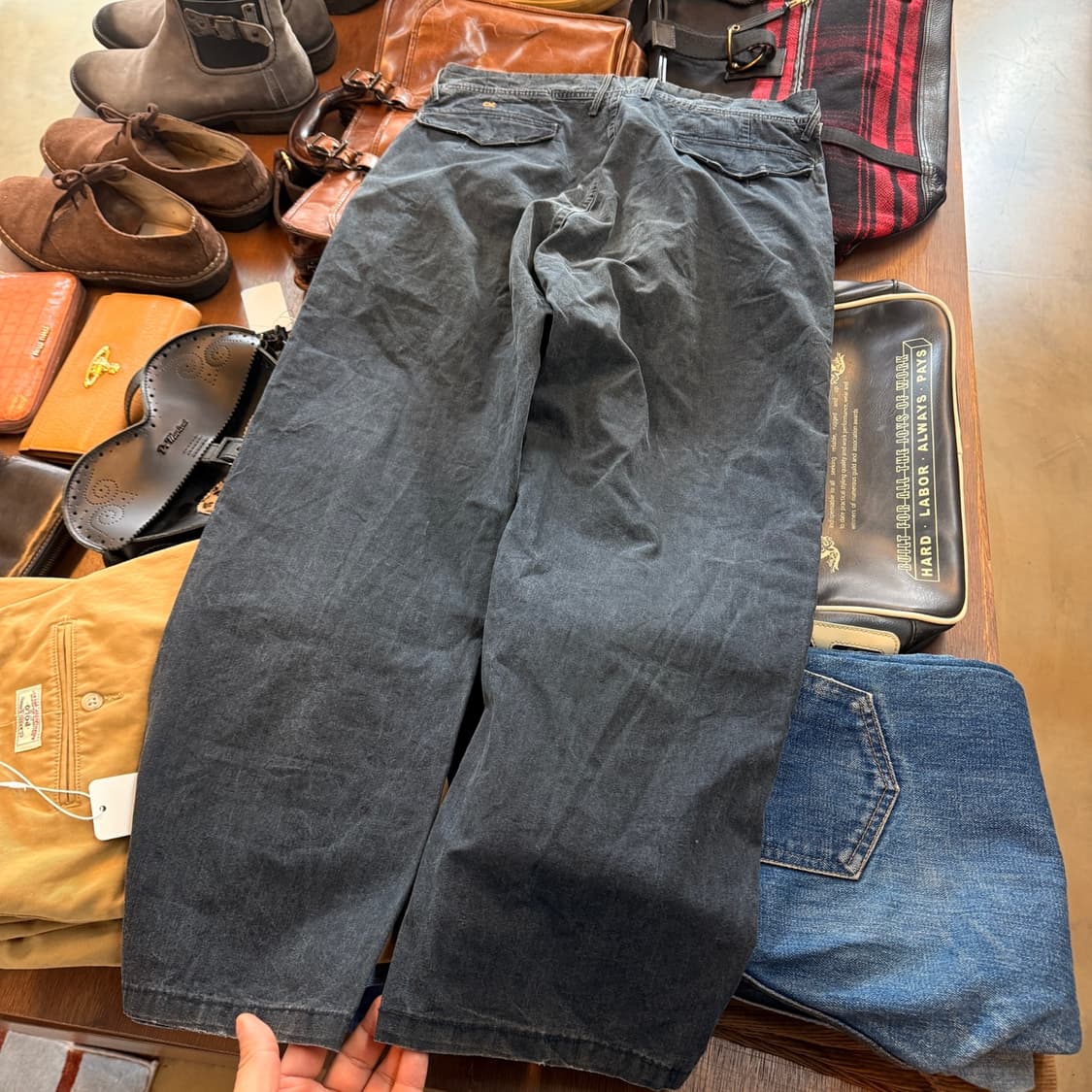 45RPM 밀리터리 베이스 더블니 라이트 코튼 플랫포켓 32 33 34 상품이미지5