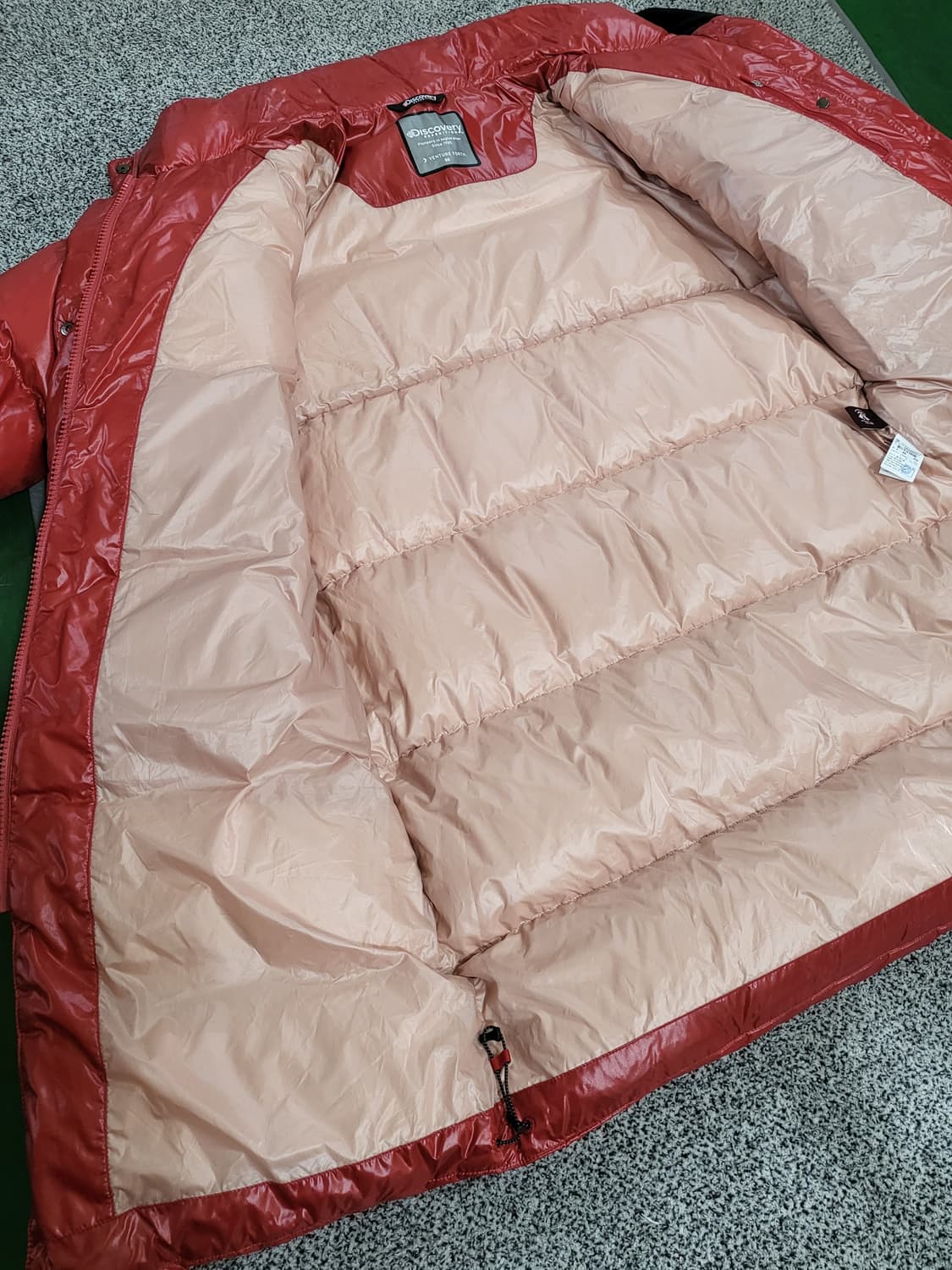 디스커버리 다홍색(Coral) 롱 패딩 상품이미지6