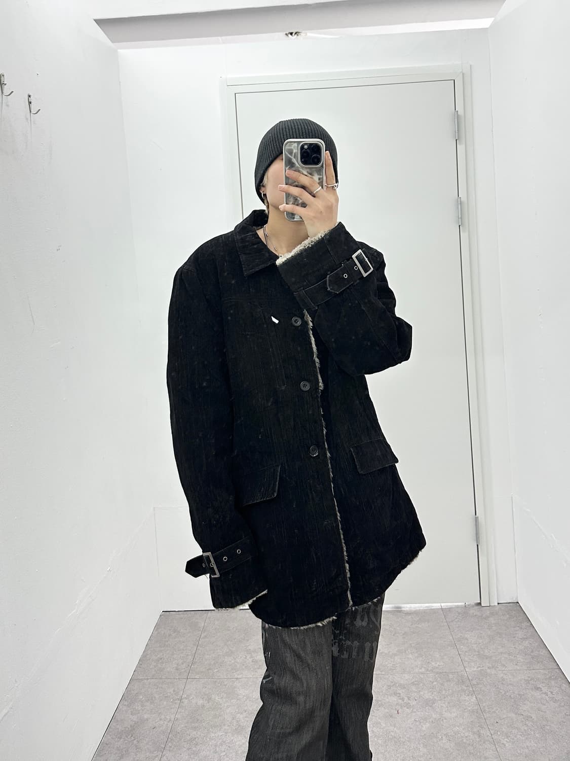 Louis Chavlon 00s suede fur jacket 상품이미지3