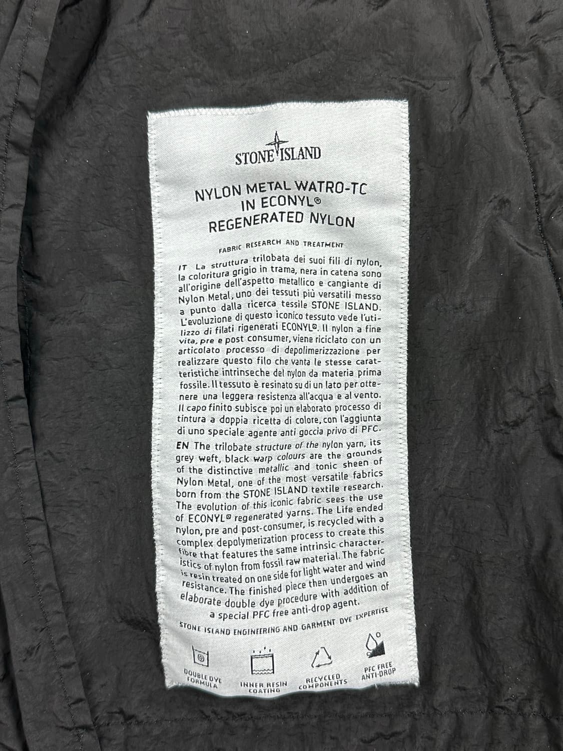 [L] 백화점판 정품 스톤아일랜드 24SS 나일론메탈 와트로 후드 자켓 상품이미지6