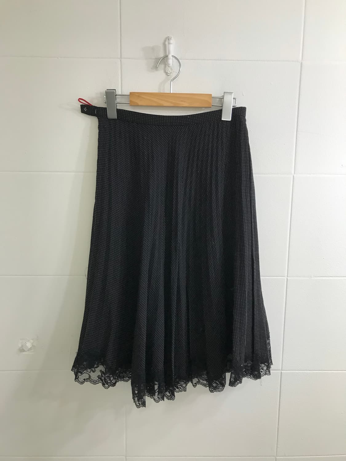 블랙 무채색 니혼진 모리걸 도트 레이스 소녀 코디세트 상품이미지7