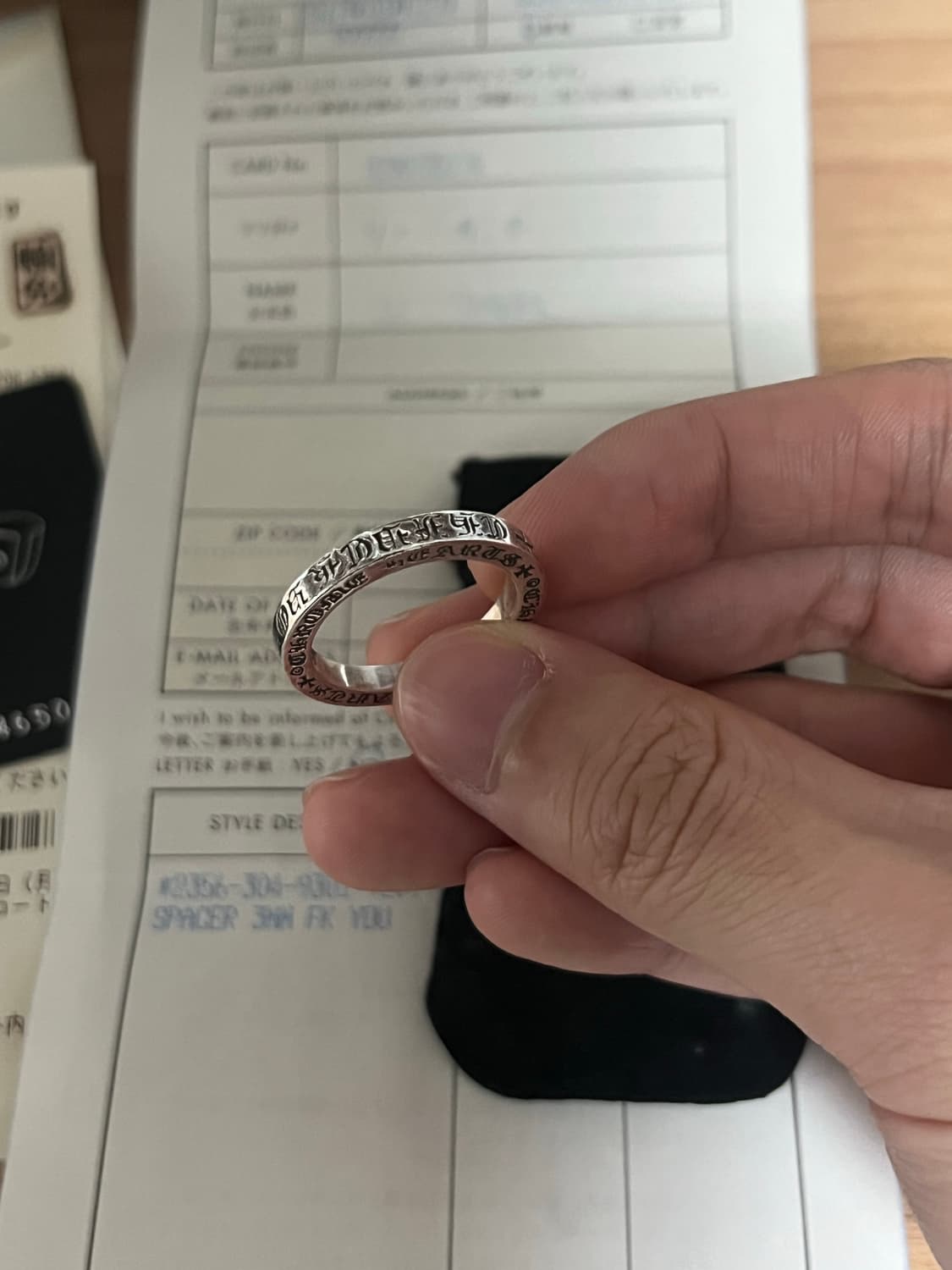 [us9] 크롬하츠 퍽유링 3mm 상품이미지3