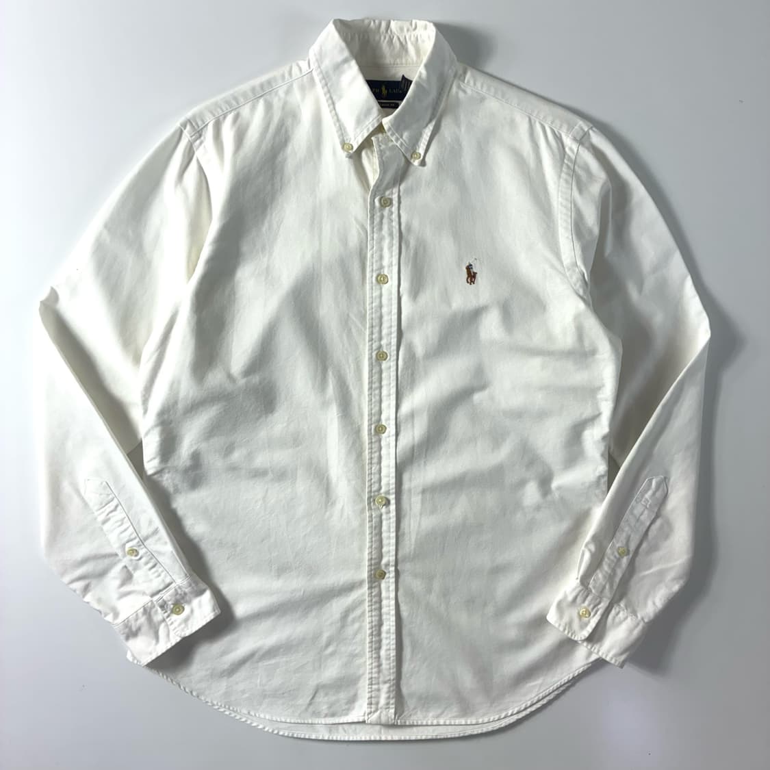 Polo  폴로 랄프로렌 자수 코튼 화이트 옥스퍼드 셔츠  상품이미지1