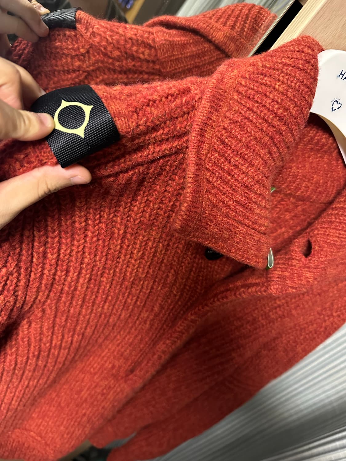 마시모 오스티 마스트럼 아카이브 견장 헤비 울니트 상품이미지5