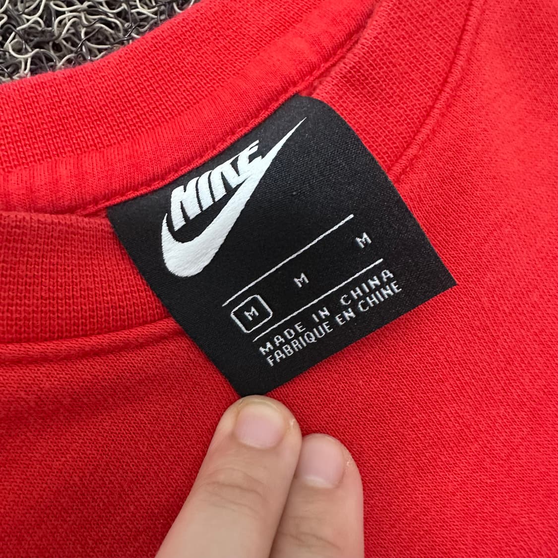 NIKE 나이키 기모 맨투맨 레드 M 상품이미지3