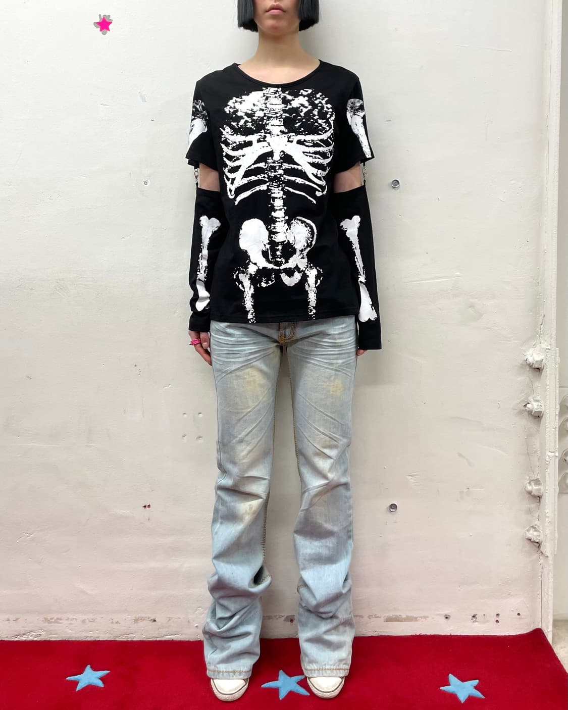 bone layered black long sleeve  상품이미지4