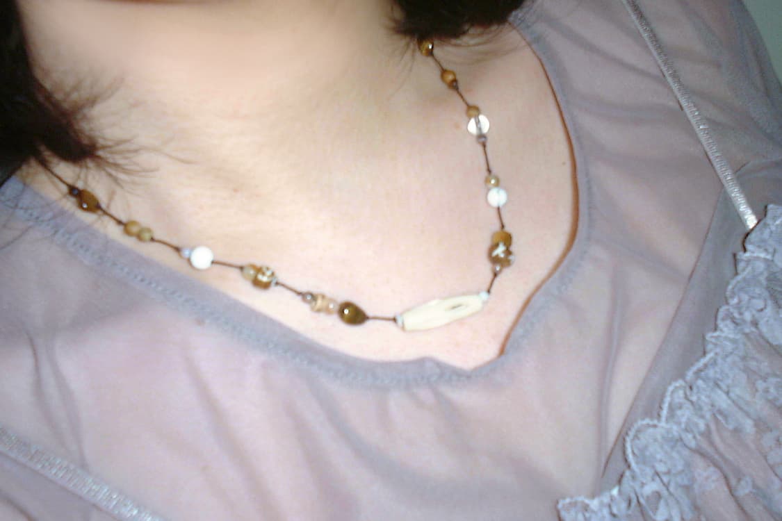 빈티지 비즈 목걸이 handmade beads necklace 상품이미지2