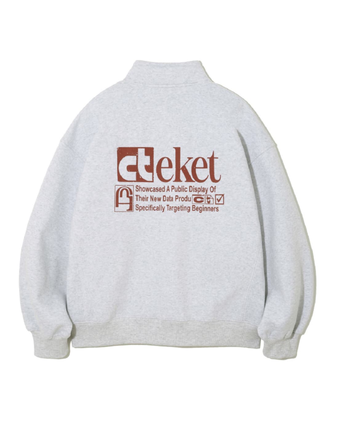 Teket Plan Half Zip-Up Sweatshirt 상품이미지2