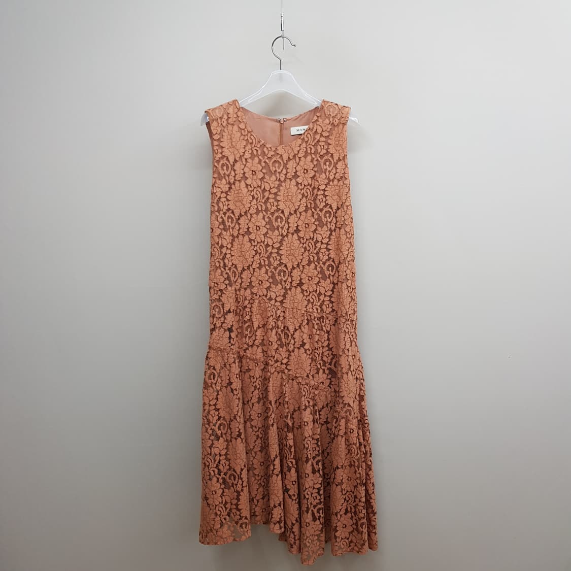 한섬 마인 2020 레이스 배색 투피스 원피스 세트 76-90-155 상품이미지5