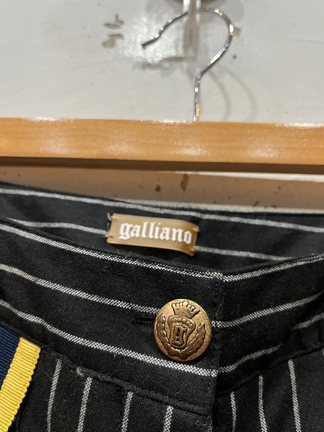 존 갈리아노 로우라이즈 스트라이프 울 팬츠 우먼즈 상품이미지4