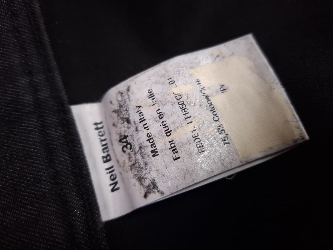 오리지날 이태리제조 릴바렛 블랙 데님진 상품이미지5