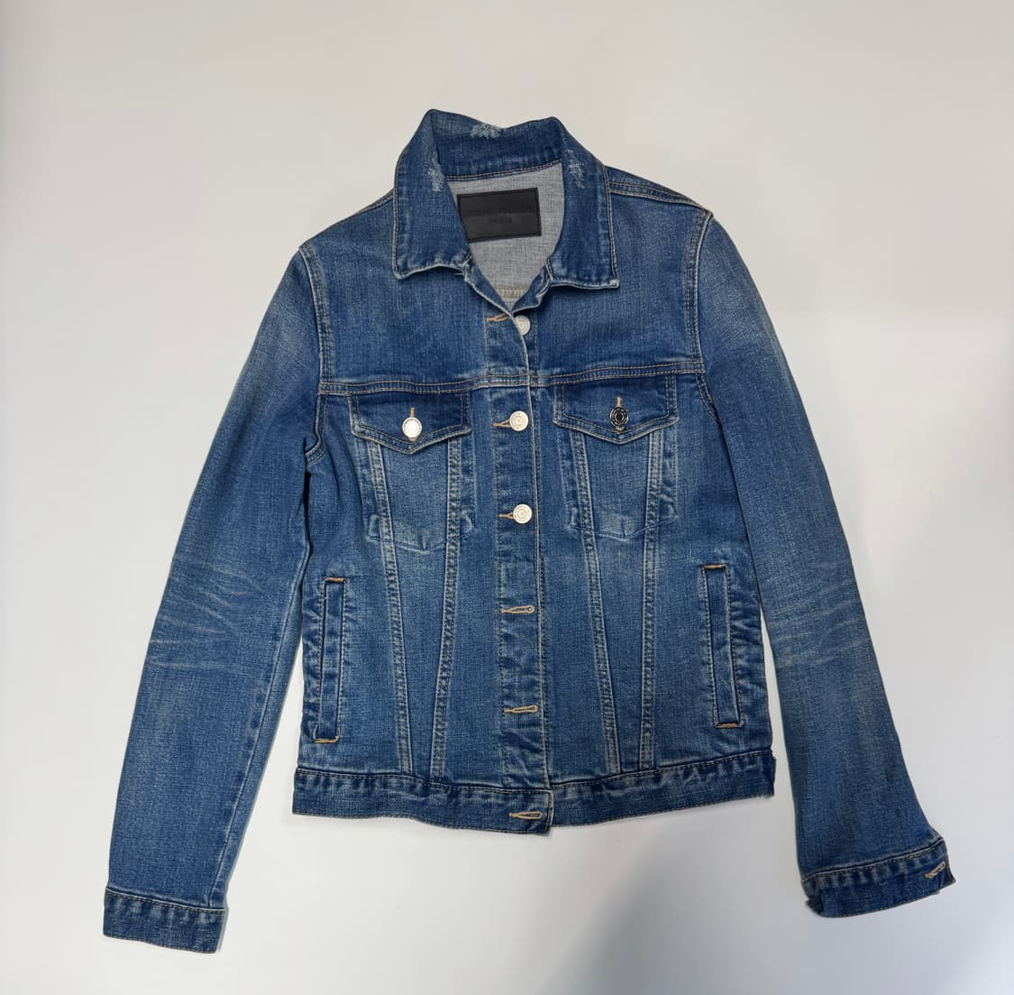 여성 지방시 커스텀 빈티지 데님 청자켓 s 상품이미지1