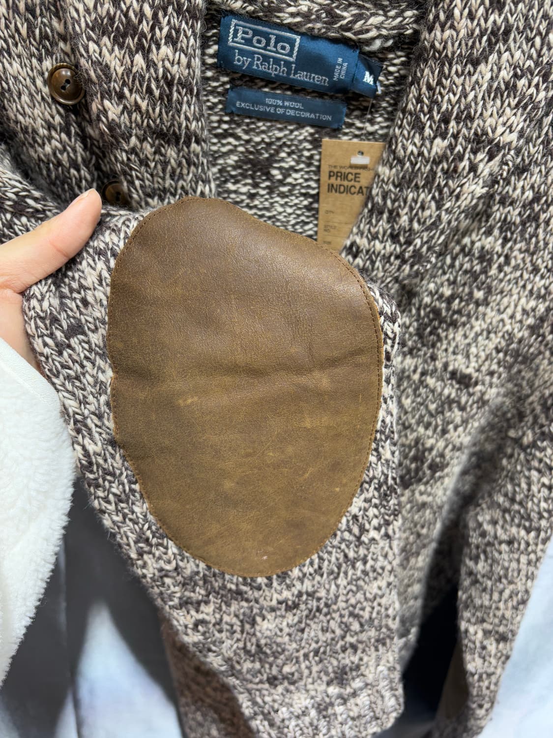 M 폴로랄프로렌 반카라 브라운 믹스 니트 가디건 상품이미지4