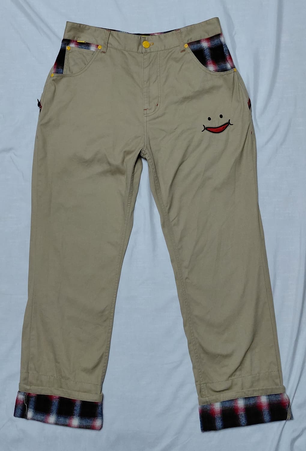 업스마일(UP!SMILE) 시그니처 지퍼 디테일 치노 팬츠 (79사이즈) 상품이미지3