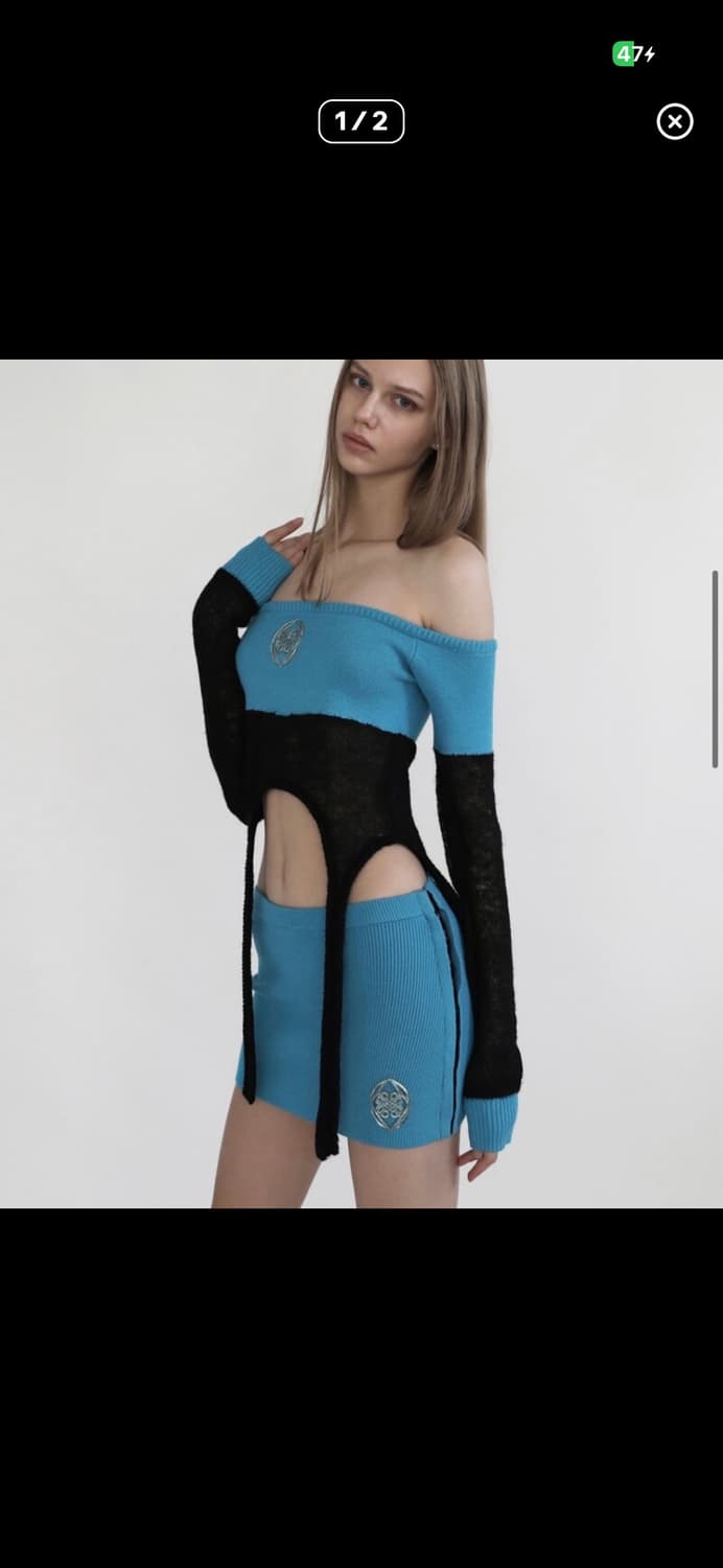 배드블러드 키도 아쿠아마린 투피스 상품이미지1