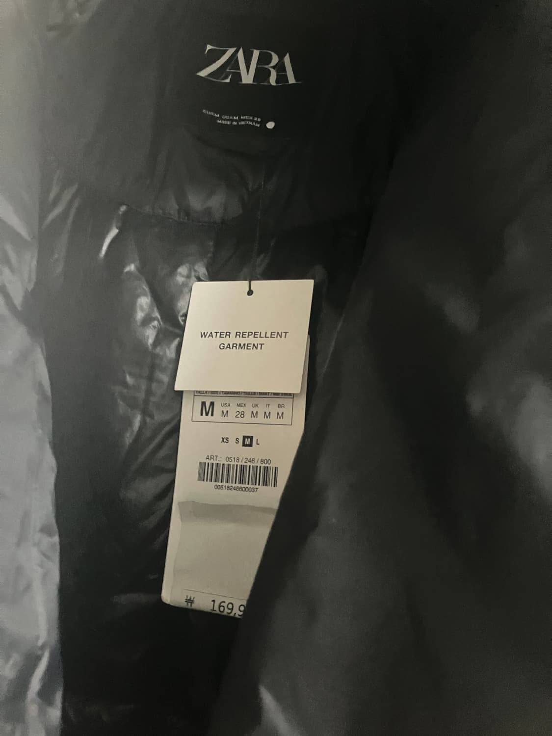 ZARA 자라 ZW 컬렉션 롱 패딩 재킷  상품이미지8