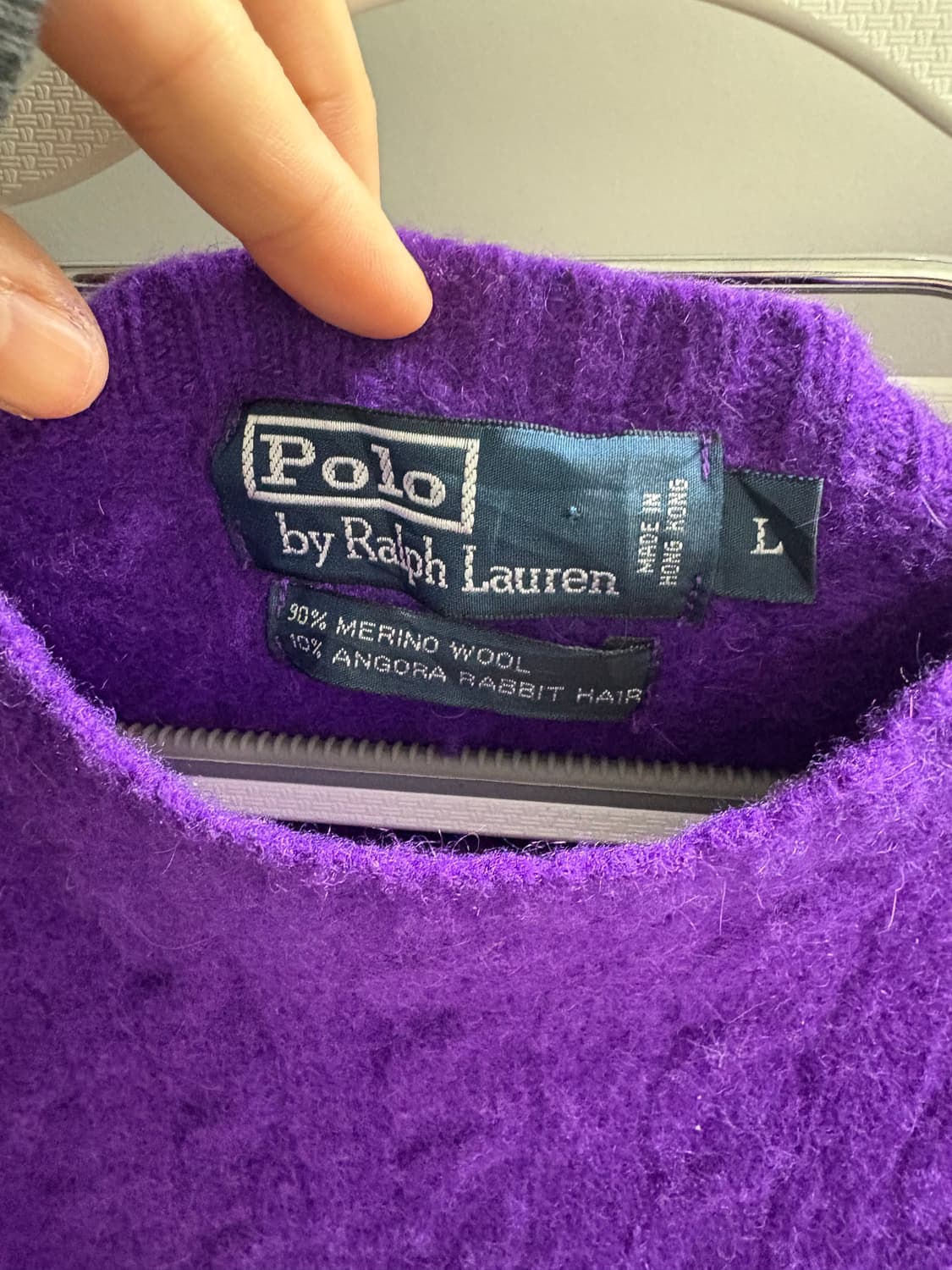 폴로랄프로렌 케이블니트 퍼플 상품이미지2