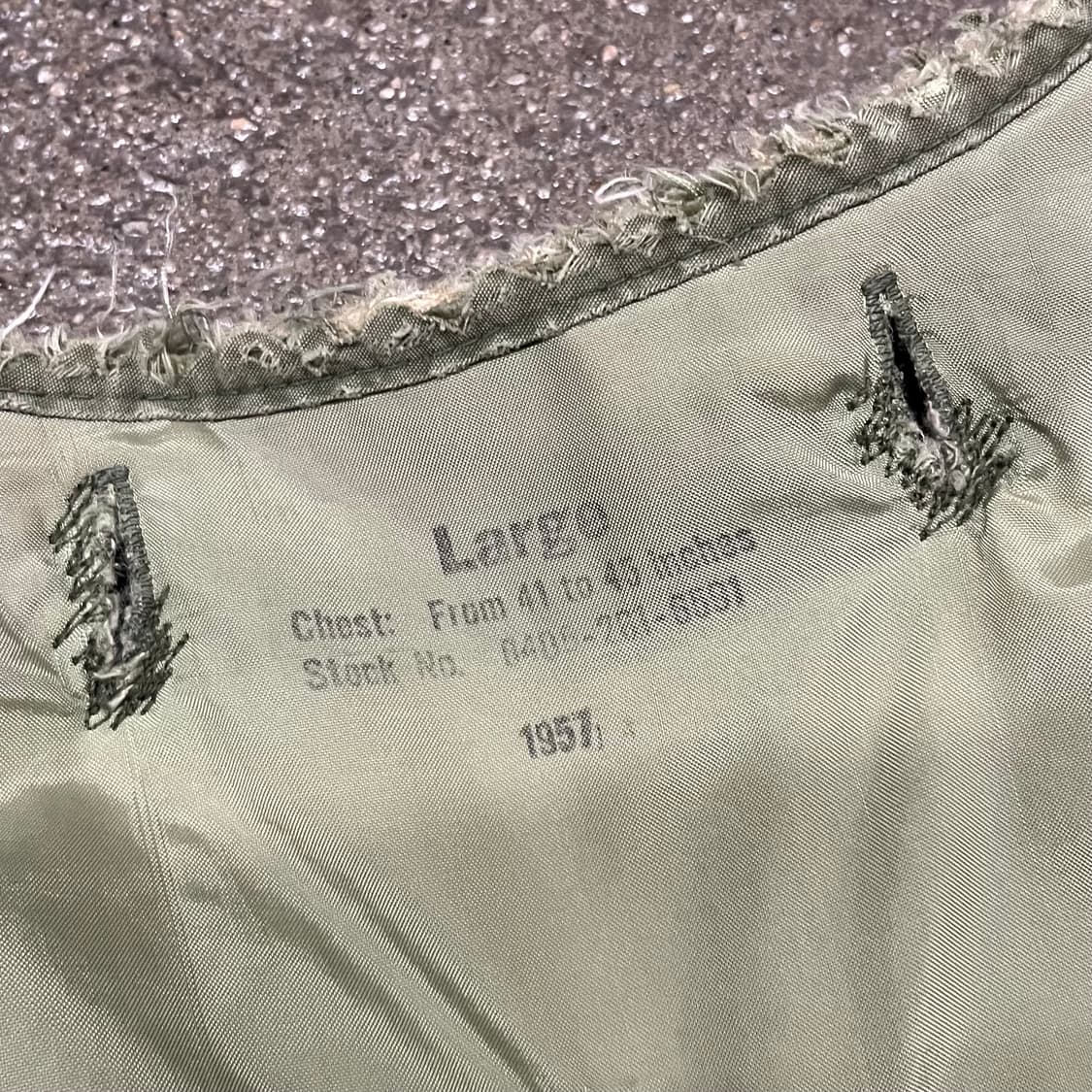 50s 오리지날 M-1951 필드자켓 라이너 (L) 상품이미지5