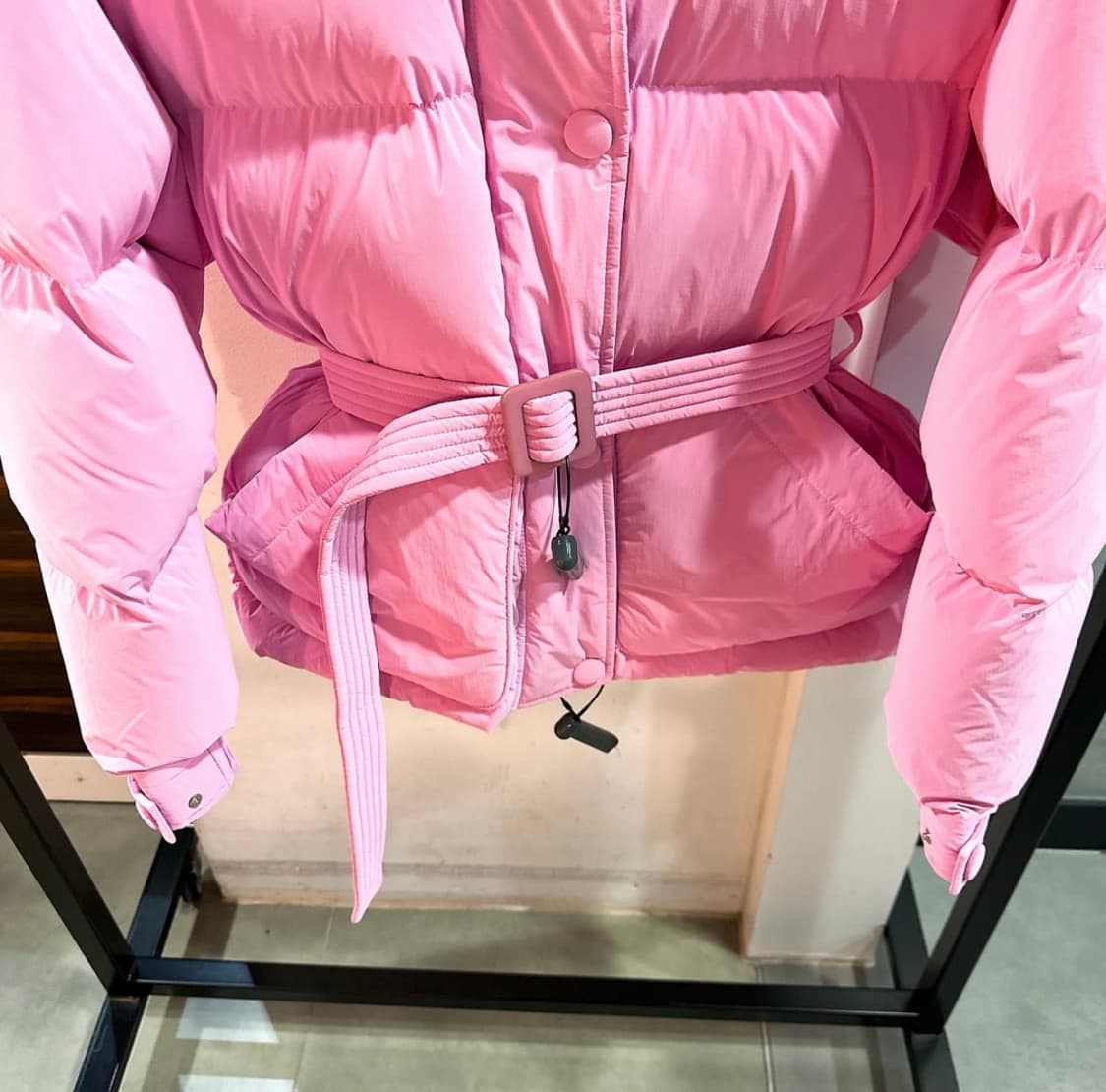 (정품/새상품) 옌키옌키 여성 파우더 핑크 미쉐린 구스다운 패딩 점퍼 상품이미지3