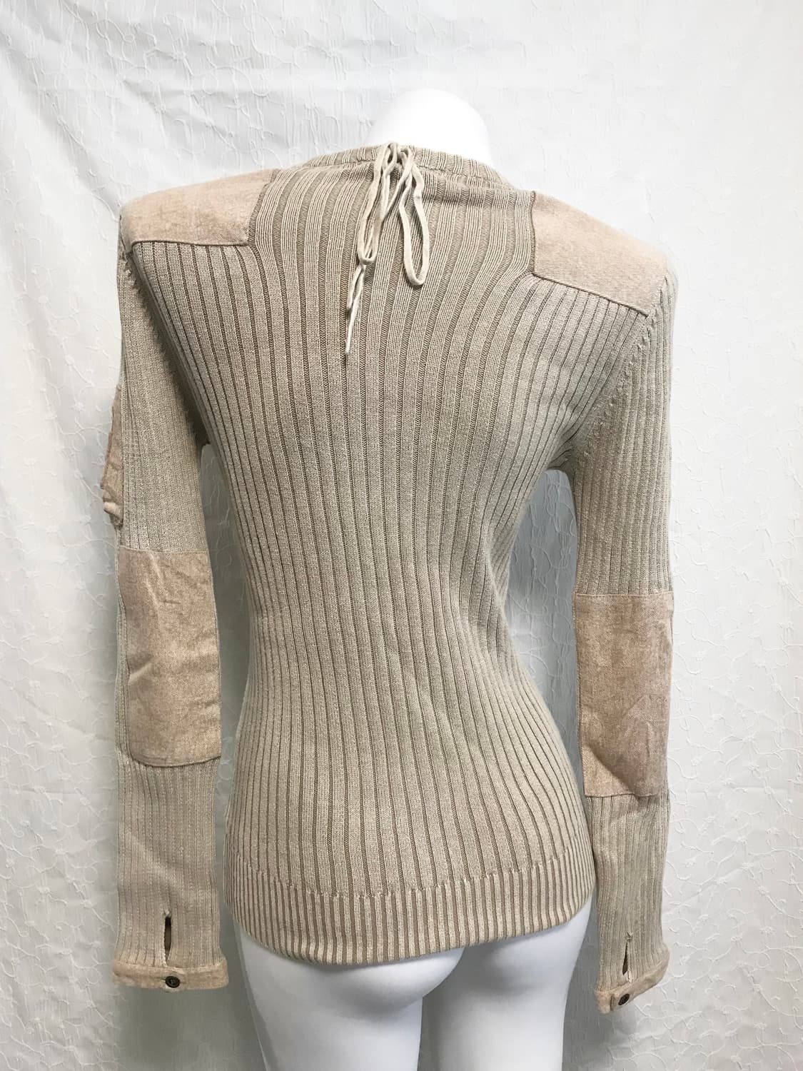 빈티지 00s y2k 골지 포켓 롱슬리브 탑 상품이미지3