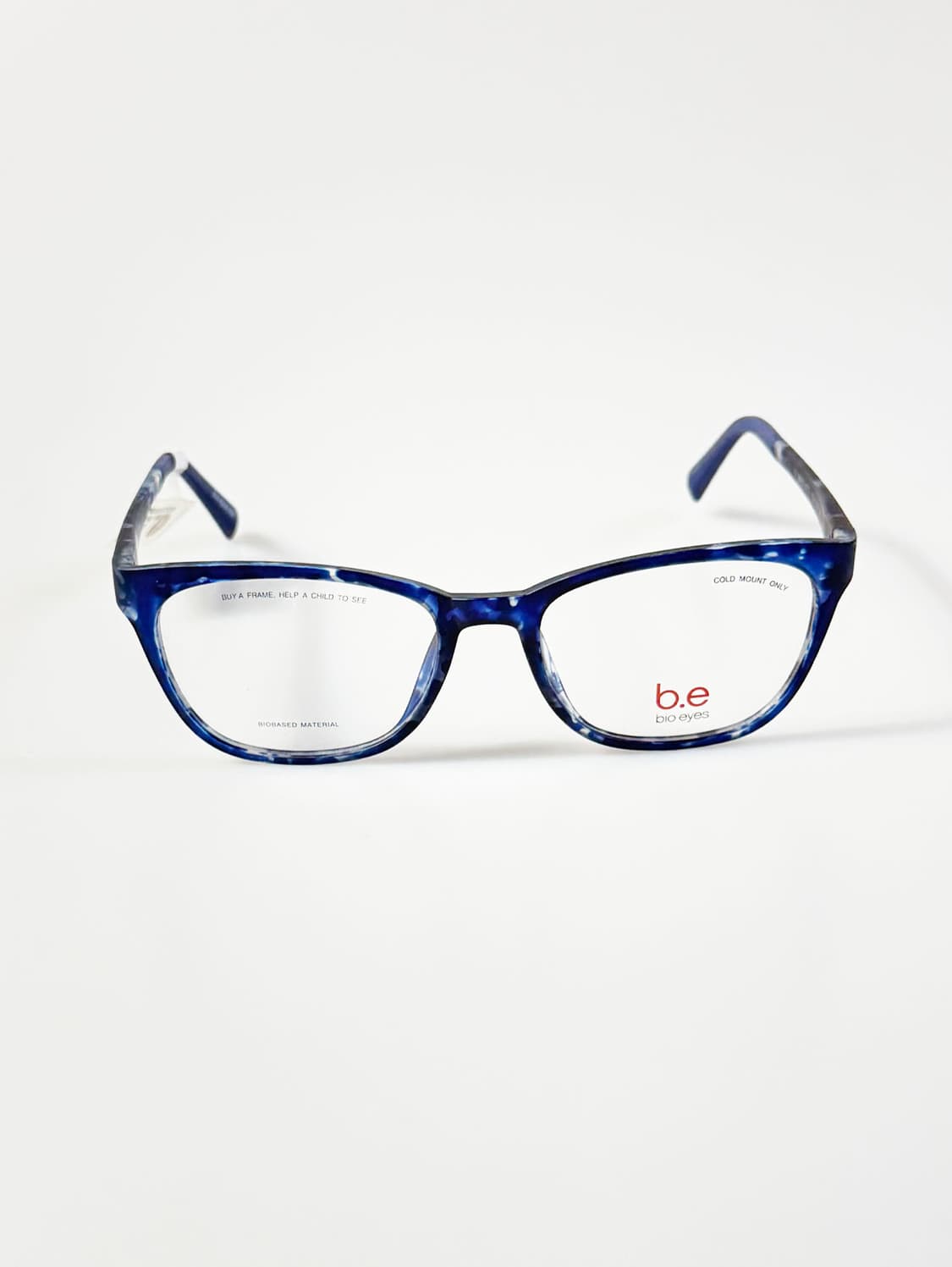 BIO EYES 블루 마블 뿔테 스퀘어 프레임 빈티지 안경 상품이미지2