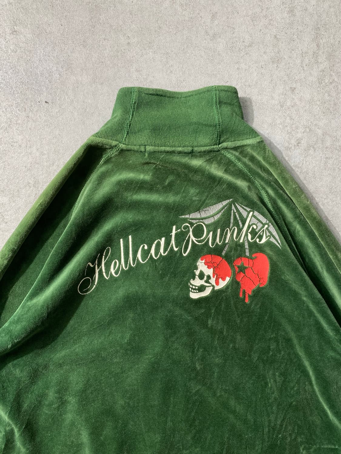 [M-L] HELL CAT PUNKS 투웨이 벨루어 트랙탑 져지 상품이미지2