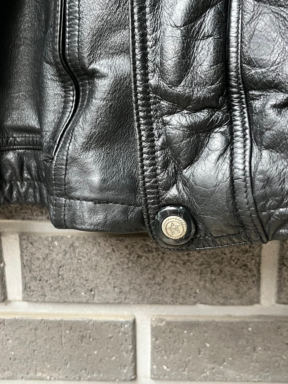 90s lambskin 양가죽 자켓 블랙 상품이미지5