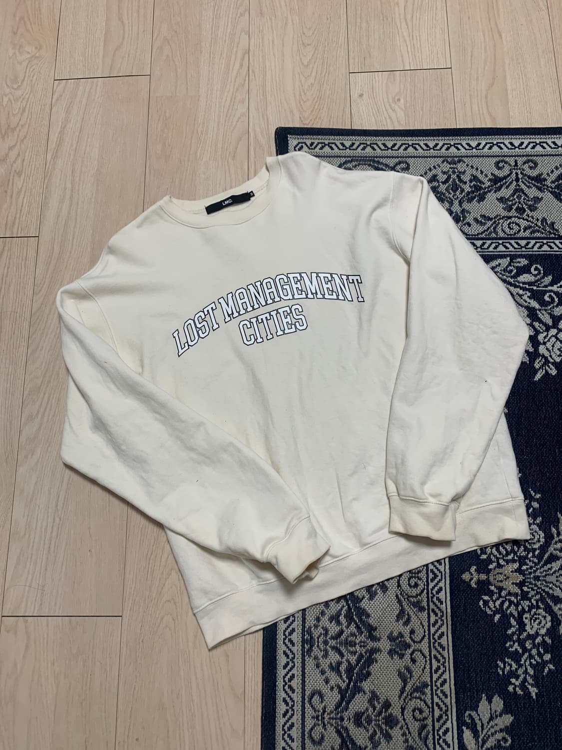 LMC LOST MANAGEMENT 맨투맨 M 아이보리 상품이미지1