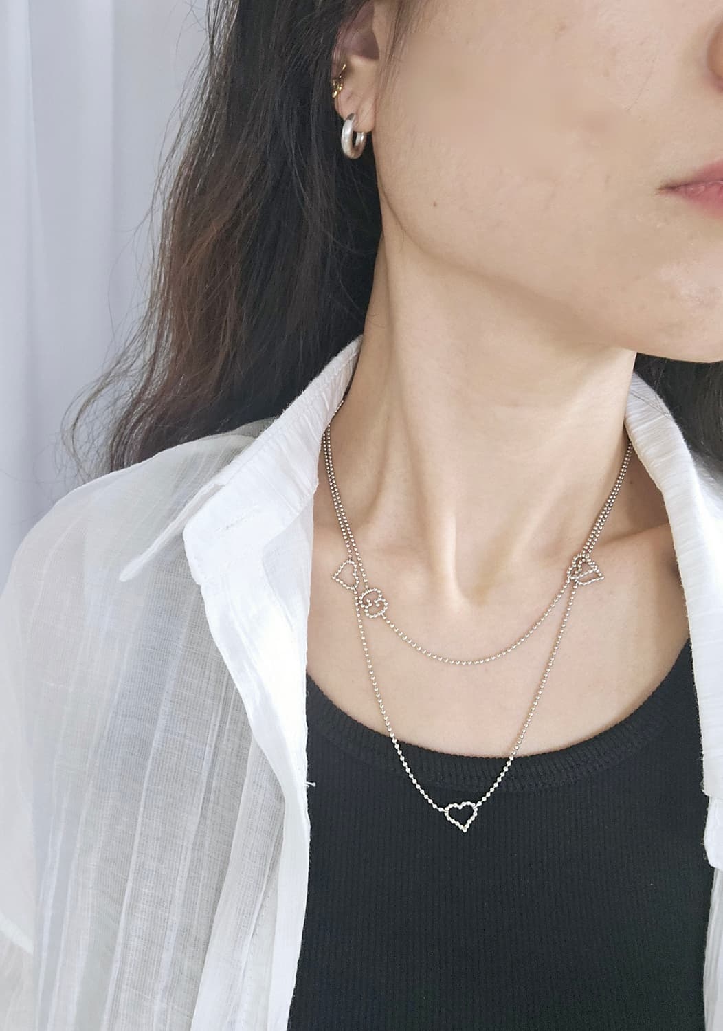 [희귀템] 구찌 925 하트 볼체인 롱 목걸이 90cm [정품/풀박스] 상품이미지5