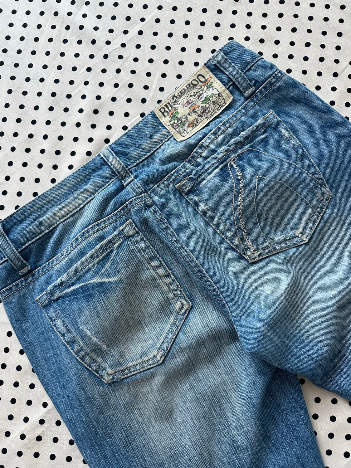 버커루 부츠컷 데님팬츠 y2k 펑크 상품이미지5