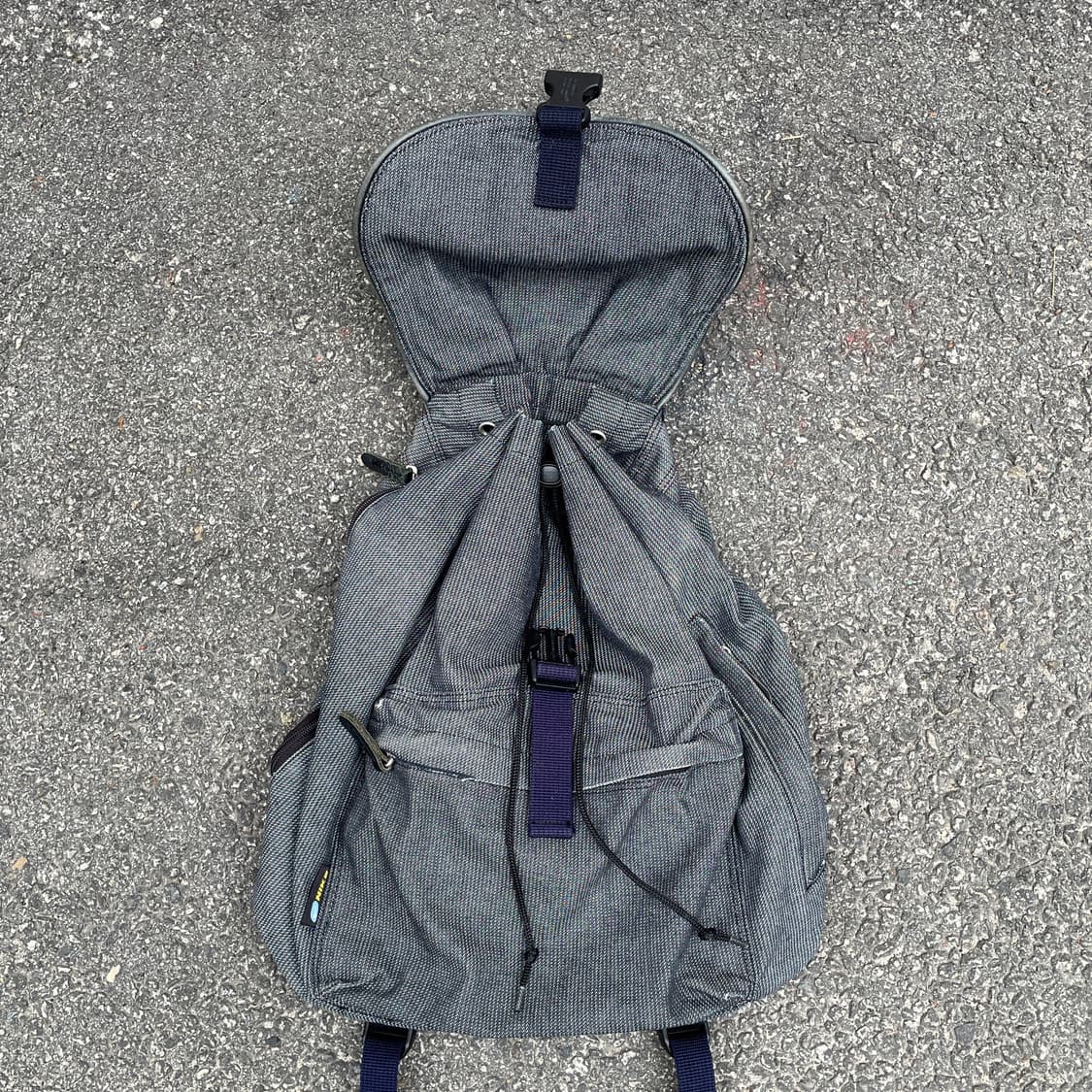 00s 나이키 복조리 히코리 올드스쿨 백팩 데님 가방 상품이미지5