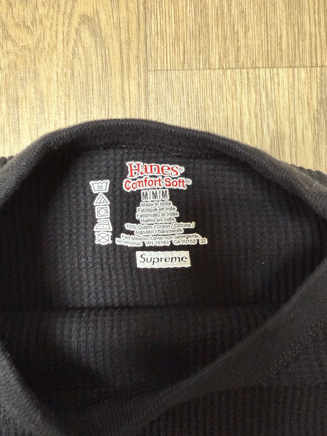 슈프림 헤인즈 써멀 와플 크루넥 플레인 롱슬리브M 상품이미지3