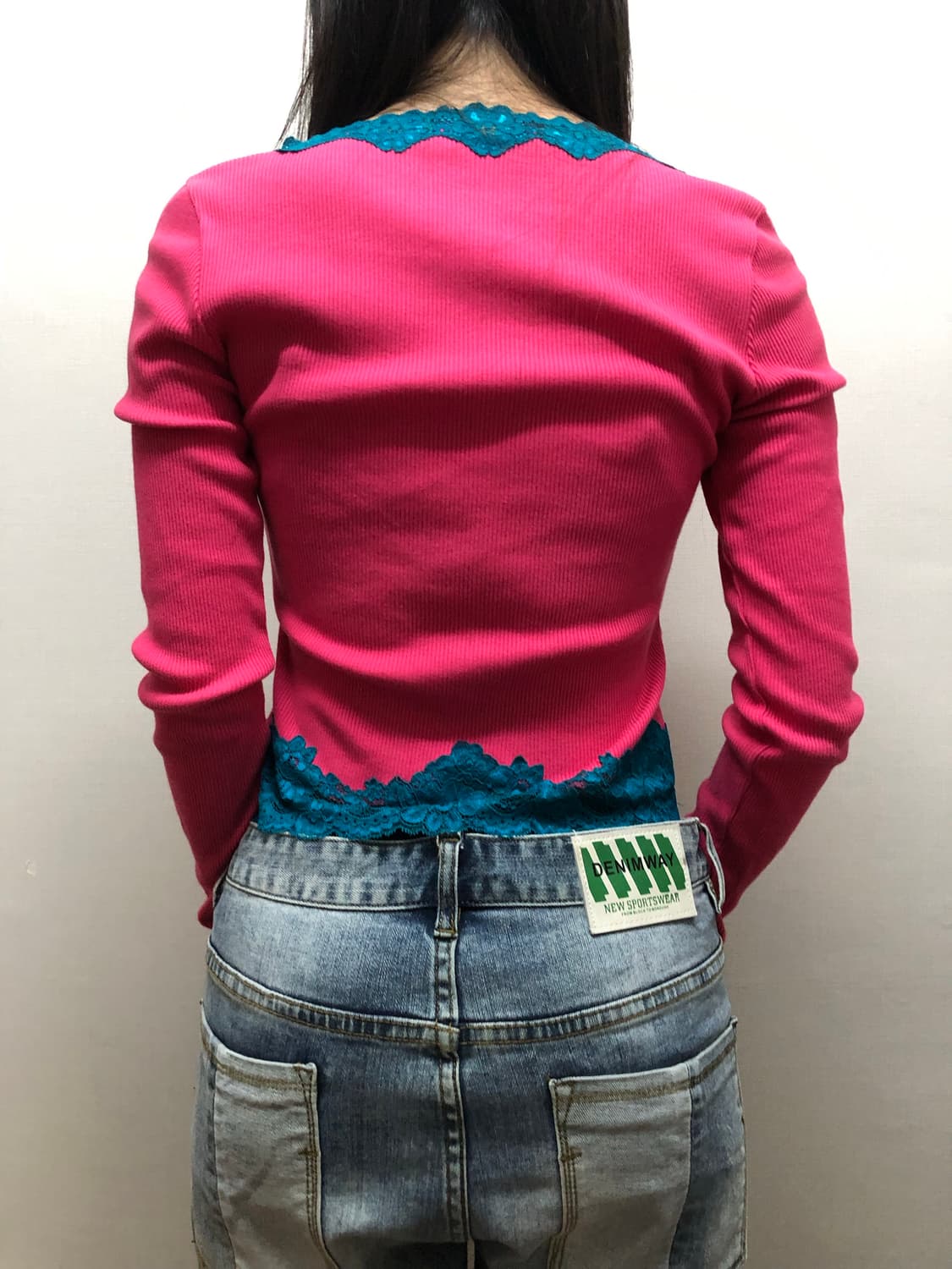빈티지 핑크 레이스 가디건 상품이미지9