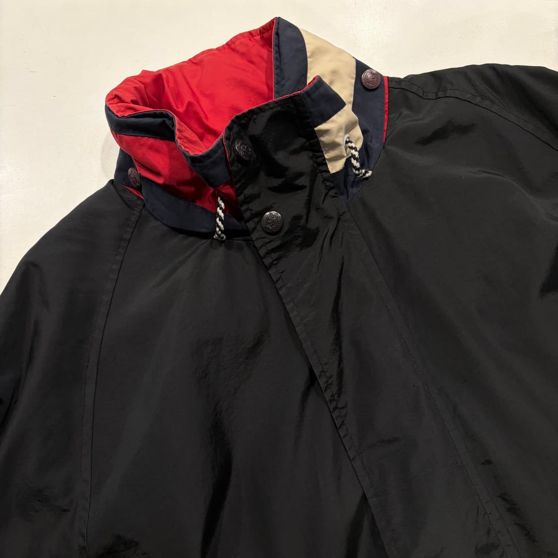 [L] 타미힐피거 올드스쿨 블랙 바람막이 자켓 D211 상품이미지3