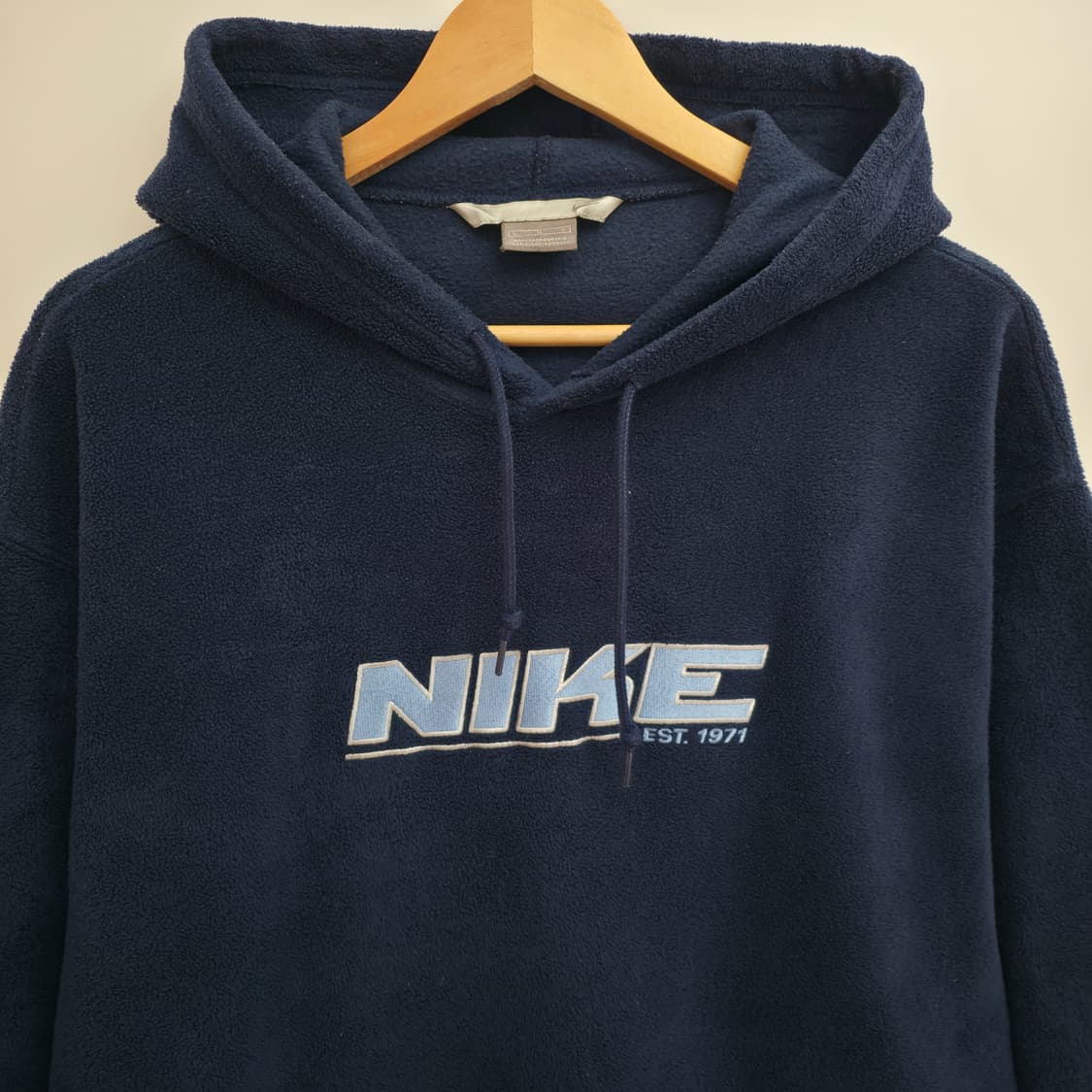 [L] 00's 나이키 네이비 플리스 후드티 상품이미지2