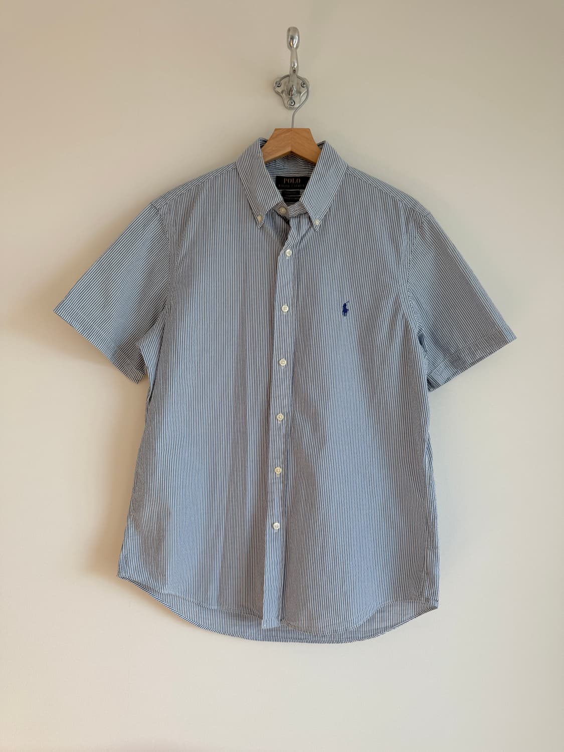 Polo Ralph Lauren 시어서커 반팔셔츠(큐알 정품 인증) 상품이미지1